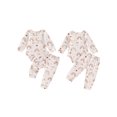thumbnail image 2 of Gupgi Baby Reindeer Outfit Fall Rainbow Print Long Sleeve Romper Long Pants 2 Pcs Set, 2 of 9
