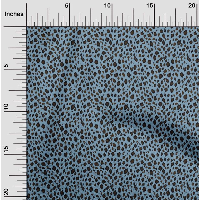 oneOone Polyester Lycra Fabric Leopard Animal Skin Print Fabric by The Yard 56 Inch Wide