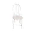 thumbnail image 3 of serony Simulation 1/6 Scale Dollhouse Mini Model Metal Dinning Chair White, 3 of 9