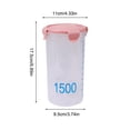 thumbnail image 3 of Chmadoxn With Graduated Round Storage Jars Sealing Jars Plastic Kitchen With Lids Snack Jars Grains Storage Jars Storage Jars Yoghurt Cheese Cake Jars Plasti c Storage Jar, 3 of 6