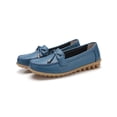 thumbnail image 1 of MAWCLOS Ladies Moccasins Comfort Nursing Shoes Slip On Resistant Loafers Bow Work Boat Shoe Light Blue 6, 1 of 7