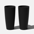 thumbnail image 1 of Veradek Pure Series Selena 28" Planter 2 Pack Black, 1 of 12