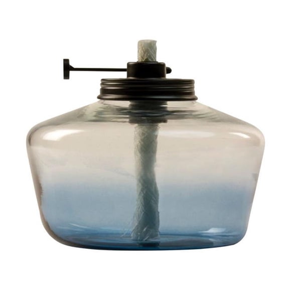 Tiki 8016502 6 in. Glass Blue Penta Ombre Votive Tabletop Torch - Pack of 6