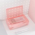 thumbnail image 3 of Pencil Box Organizer, Pencil Case Box Storage Container for Organizing with Snap Lid, Big Capacity Stackable Plastic Pen Pouch for Craft Hobby Art Supplies Journaling Stationery Sticker, 3 of 9