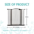 thumbnail image 2 of Regalo 36" Extra Tall Metal Baby Gate, Fits 29-39.5" Wide, Arch Doorway, Bronze, 2 of 10