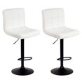 thumbnail image 1 of Bronte Living Leatherette Bar Stool with Adjustable Height, 360 Swivel Design, Comfortable Mid-Backrest, Pedestal Base with Footrest for Kitchen, Pub - Series Clementine - Set of 2, 1 of 1
