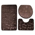 thumbnail image 2 of LSLJS Bath Mats for Bathroom - Bathroom Rugs Memory Foam Bath Mat Set 3 Pcs Bathroom Rugs Set Toilet Mats Soft Comfortable Water Absorption Nonslip Thick Machine Wash, 2 of 4