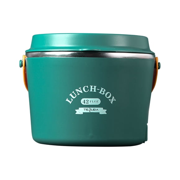 Qocolhg Boîte à Lunch Chauffante 48W, Boîte à Lunch Chauffante 110V Améliorée et Étanche pour Travail/auto/camion/bureau avec Contenant Amovible en Acier Inoxydable 1.2L, Cadeaux de Noël d'Hiver pour Femmes Hommes