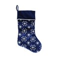 thumbnail image 1 of Holiday time Velvet Glitter Stocking,20 inch,Blue colour, 1 of 4