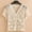 Beige, variant on Plus Size Cropped Open Cardigan Women's Summer Knit Top with Hollowed-Out Lace Design for Casual and Wear