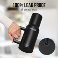 thumbnail image 2 of Gobelet en Acier Inoxydable de 40 oz avec Couvercle à Paille – Rétention Chaude et Froide de 24+ Heures, Conception Étanche au Quart de Tour, Compatible avec Porte-Gobelet – Noir Jais, 2 of 10