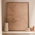 thumbnail image 2 of Bouclair Beige Table Clock, 2 of 7