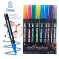 thumbnail image 1 of ZXNWN Double Line Outline Pen Set Glitter Gel Pens for Adult Coloring Books DIY Crafts 8pc Set A, 1 of 9