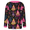 thumbnail image 3 of Jsaierl Womens Christmas Cardigan Sweaters Plus Size Dressy Long Sleeve Cute Printed Open Front Button Knit Outwear, 3 of 4