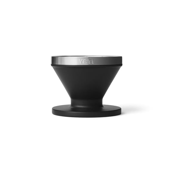 YETI Pour Over Coffee Maker Accessory for YETI Ramblers, Designed for Perfect Coffee Extraction Anywhere, Stainless Steel, fits any V60 Filter, Black