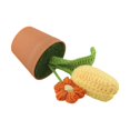 thumbnail image 2 of Bgsha Hand-Woven Wool Crochet Flowers Pot: Timeless, Low-Maintenance Floral Decor!, 2 of 10