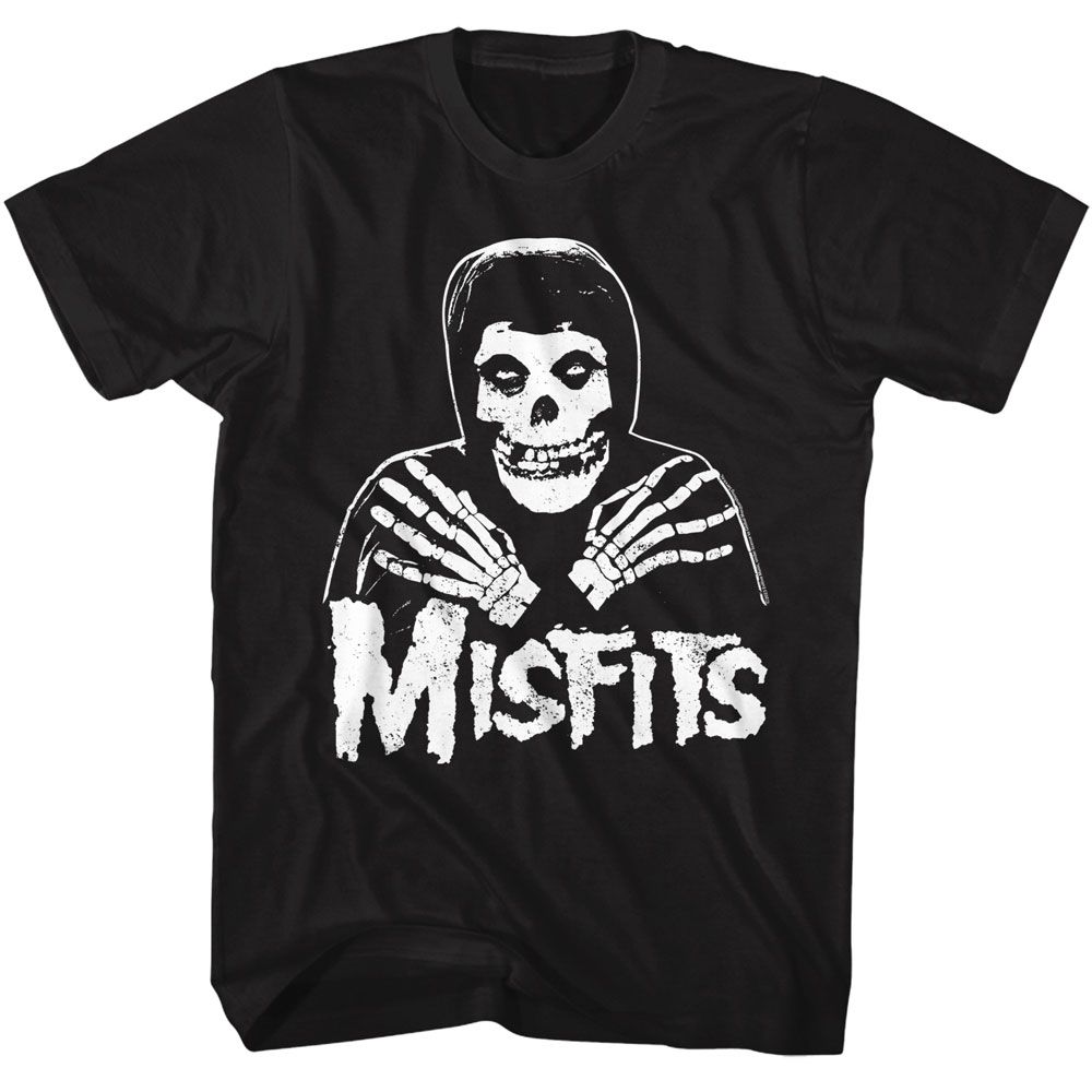 Misfits Skull Crossed Arms Black Adult T-Shirt M