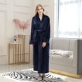 thumbnail image 3 of Gift TIMIFIS Women Hooded Plush Soft Robe Warm Fleece Bathrobe Warm Fleece Winter Robe, Long Soft Plush Cozy Spa, Resort & Hotel Bathrobe Bathrobe pring/Summer, 3 of 6