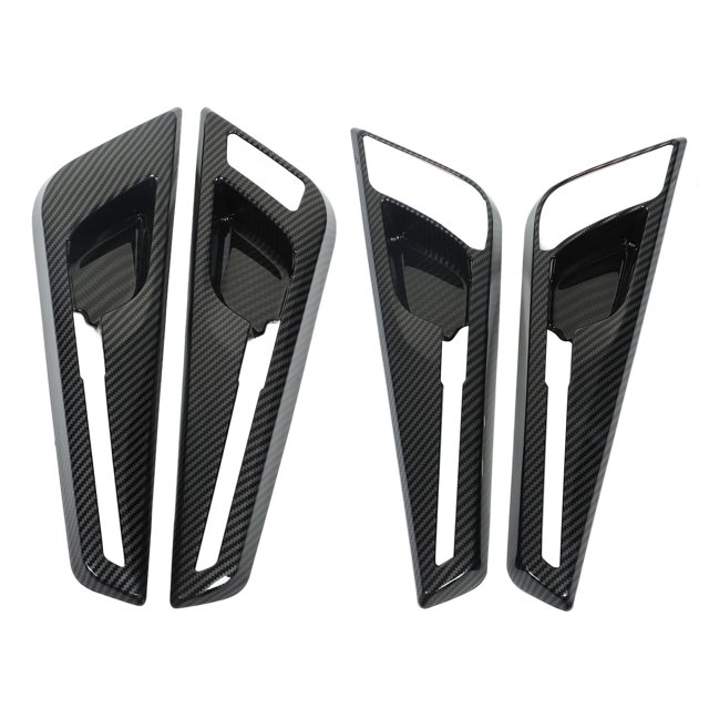 Poignée de Porte Intérieure Décor, 4 Pcs Poignée de Porte Intérieure de Voiture Couvre-Poignée de Porte Panneau de Bol Durabilité Améliorée