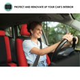 thumbnail image 3 of FH Group 3 Row Light & Breezy Car Seat Covers for Auto SUV, 7 Seaters - Full Set, 3 of 6