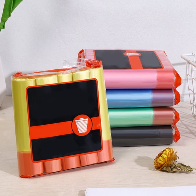 YAOMOBB Rubbish Bag Disposable Drawstring Garbage Bags Portable Cleaning Large Plastic Waste Bags Home Supplies