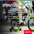 thumbnail image 3 of Huffy 18" Electro-Light Kids' Bike, Fits Riders 42" - 49", Gray/Green, Kids, Unisex, 3 of 11