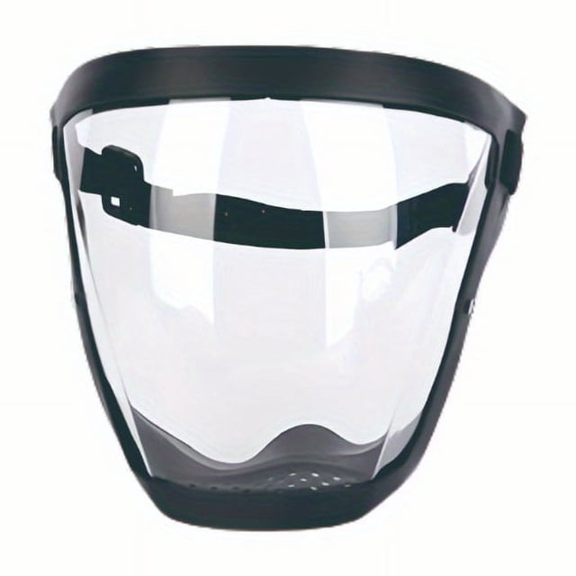 HLONK 1pc Adjustable Full Protection Mask - Transparent Safety Cover Suitable for Outdoor and Kitchen Use Available in Blue Red Black Gray zzz