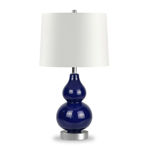 Henn&Hart TL0043 Lumiary Navy Blue Lamp, One Size