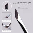 thumbnail image 2 of Eyebrow Brush for Precise Eyebrow Makeup, Large Angled Sickle and Small Angled Sickle Reclining Silkworm, Synthetic Fiber, High-Quality and Portable, 2 of 8