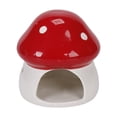 thumbnail image 1 of S SERENABLE Ceramic Hamster House Cute Outdoor Sturdy Habitat for Rats Gerbils Squirrels Red, 1 of 9