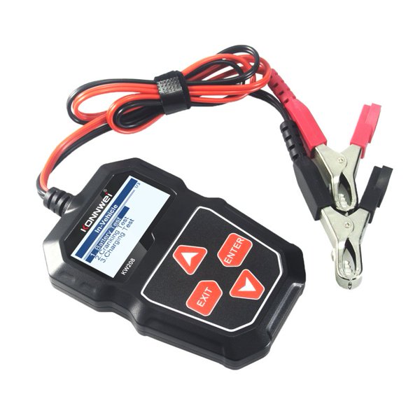 New Arrival Kw208 12V Automotive Battery Analyzer Battery Tester Car Automotive Inspection Tools Bst200 Pb100Bt500 Car Repair Black