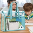 thumbnail image 5 of Transparent Document Bag Exam Specific Bag Subject Bag Hand- Book Bag Exam Paper Tutoring Bag Document Storage Bag, 5 of 5