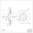 thumbnail image 4 of Dynamic Friction Company Front GEOSPEC Coated Brake Rotor 604-03000 (1) For 2002-2006 Kia Optima, 2003-2005 Hyundai Sonata, 4 of 4