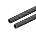 thumbnail image 1 of Unique Bargains Tube Rond en Fibre de Carbone 6x4x200mm 3K Rouleau Enveloppé Surface Mate pour RC Avion 2 Pack, 1 of 6