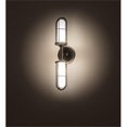 thumbnail image 1 of Meyda Jaula Wall Sconce Multicolour Weathered Brass White Opaque Glass LED 4.5 in Wide, 1 of 1