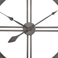 thumbnail image 4 of Studio Designs 30" Industrial Loft Brushed Steel Analog Home Decor Wall Clock, 4 of 5