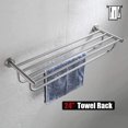 thumbnail image 2 of Avanities 26-in. W Round Stainless Steel Towel Bar In Brushed Stainless Steel Color AI-34559, 2 of 8