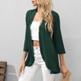 thumbnail image 4 of Cardigan à Manches 3/4 pour Femmes Cardigan à Manches 3/4 pour Femmes Mode Décontractée Confortable Cardigan Uni Haut Blouse, 4 of 9