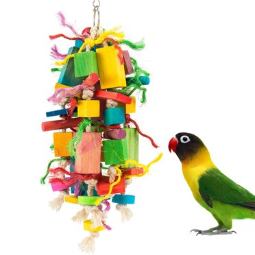 Safe Non-Toxic Materials Parrot Chewing Toy, Perfect Size for Climbing & Exploring Birds, Durable Metal Hooks Food-Grade Colors, Ideal for Small to Medium-Sized Pets