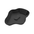 thumbnail image 3 of S SERENABLE Reptile Bathing Pool Decoration Reptile Feeding Dish for Hamster Gecko Snake Black L, 3 of 9
