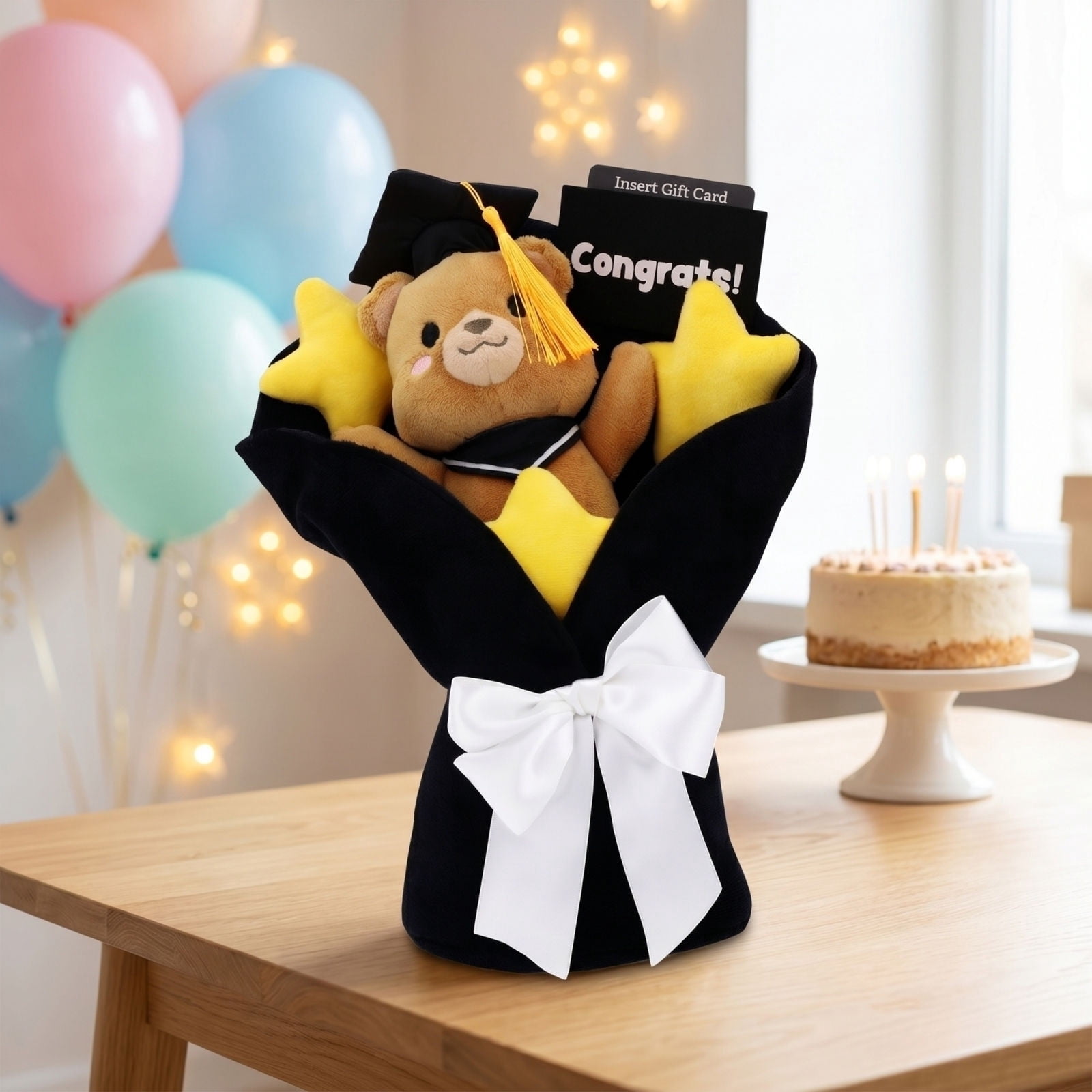 Agiferg Stuffed Animal Plush Toys,Soft Cuddly Plushies Animals,Decorative Stress Relief Stuffed Animal, Congrats Teddy Bear Bouquet Gift Card Graduation