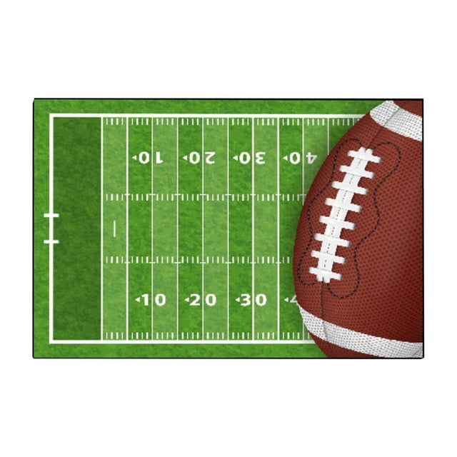 TIELUTT Sports Area Carpets Retro Football Field And Rugby Floor Mats Non Door Mats Living Room Dining Big Area Rugs Band Blanket Throw Throw Blanket Throw Quilt Blanket through Blankets