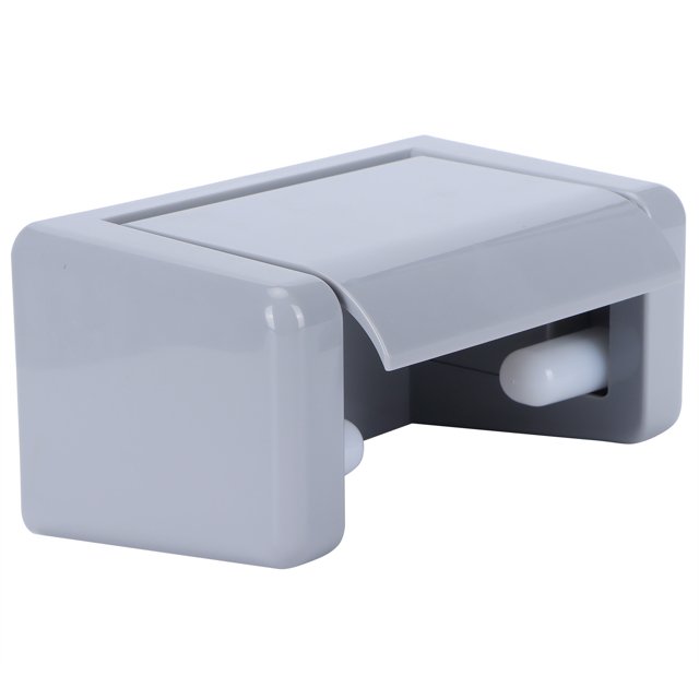 Roll Holder, Wall-mounted Toilet Paper Holder Convenient Firm And Convenient With Humanized Design For Bathroom Gray