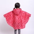 thumbnail image 4 of MIASHUI Poncho de Pluie pour Enfants Réutilisable Imperméable pour Tout-Petits Veste de Pluie, Rouge, 8-9 Ans, 4 of 8
