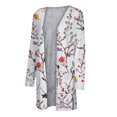 thumbnail image 4 of Pisexur Womens Open Front Cardigans Sweaters Lightweight Floral Long Sleeve Loose Outerwear Soft Knit Sweaters Coat with Pockets, 4 of 5