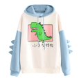 thumbnail image 1 of Pompotops Mode Femmes Décontracté Imprimé Manches Longues Sweat-Shirt Dinosaure en Solde, 1 of 4