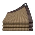 thumbnail image 2 of EGNMCR Bon Brun Café Filet d'Ombrage Perforé pour Cour Balcon Privé et Protection des Plantes Écran Solaire Perforé avec Bords Enveloppés, 2 of 3