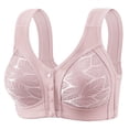 thumbnail image 1 of Lenpel Front Closure Bras for Women Plus Size Comfort Wireless Lace Full Coverage Push up Bralettes Supportive Everyday Bras, 1 of 2