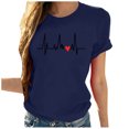 thumbnail image 1 of Birdeem Mode Femmes Chandail à Manches Courtes Imprimé Décontracté T-Shirt Blouse, 1 of 4