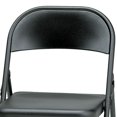 thumbnail image 3 of MECO Sudden Comfort Chaise Pliante Tout en Acier pour Intérieur et Extérieur, Noire (Ensemble de 4), 3 of 4